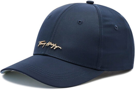 tommy hilfiger iconic metal logo cap aw0aw12160 desert sky