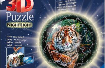 Ravensburger 3D Puzzle - Nachtlicht Puzzle-Ball Raubkatzen