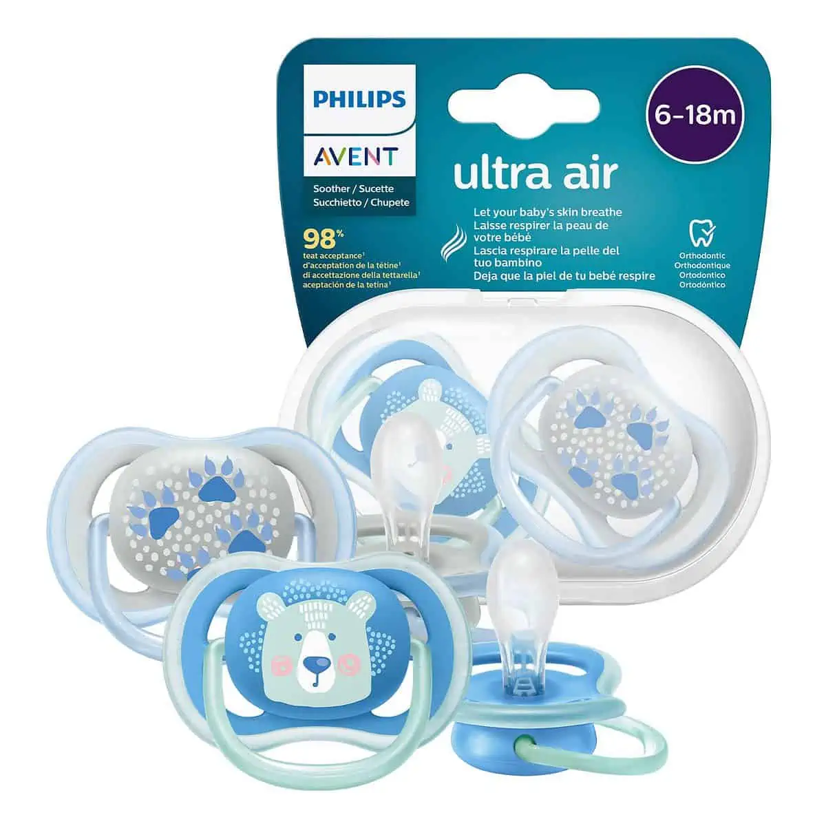 2er-Pack Philips Avent Ultra Air Schnuller für 5,07 € [Prime] statt 9,56 €