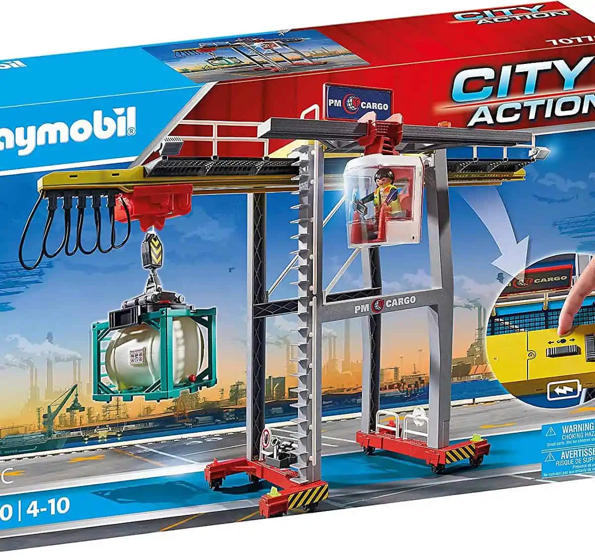 PLAYMOBIL City Action 70770 Elektrischer Portalkran mit Containern für 35,02 € inkl. Versand statt 49,99 €