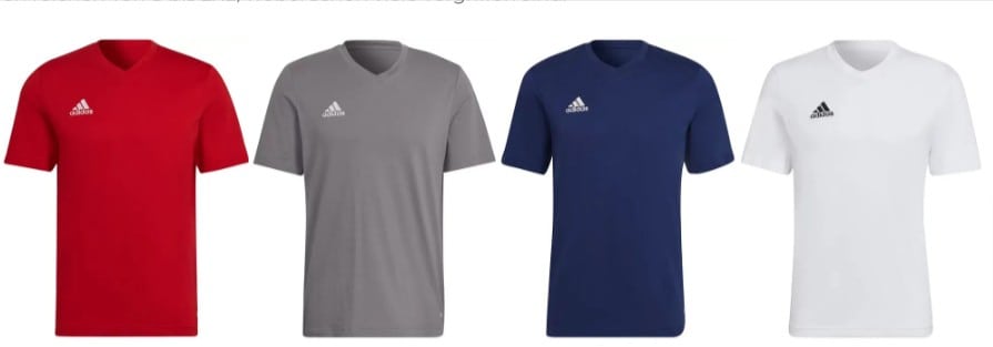 Adidas Entrada 22 T-Shirt In 4 Weiteren Farben