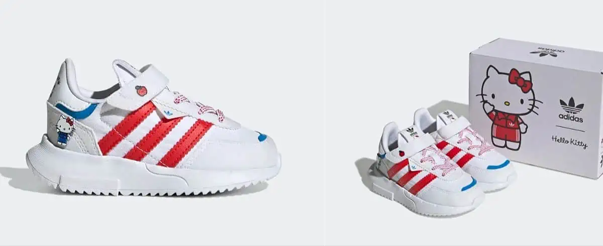 Adidas Retropy F2 Hello-Kitty Kinder Sneaker (Gr. 19 bis 27) für 35,75 € inkl. Versand (statt 55,00 €)