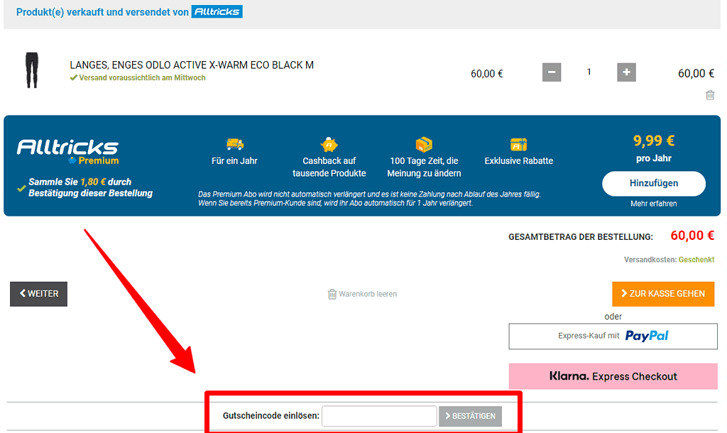 Alltricks Rabattcode einloesen