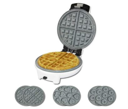 Amazon.de  Cecotec Waffeleisen Fun Gofrestone.RockStone Antihaftbeschichtung 3 austauschbare Platte