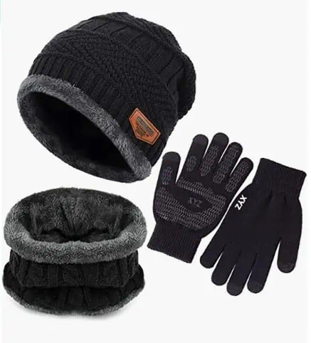 BDSMAGE Wintermütze Strickmütze Set für 7,99 € inkl. Prime-Versand (statt 17,00 €)