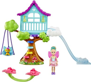 Barbie Puppenhaus Dreamtopia Chelsea Feen Baumhaus Spielset mit Puppe