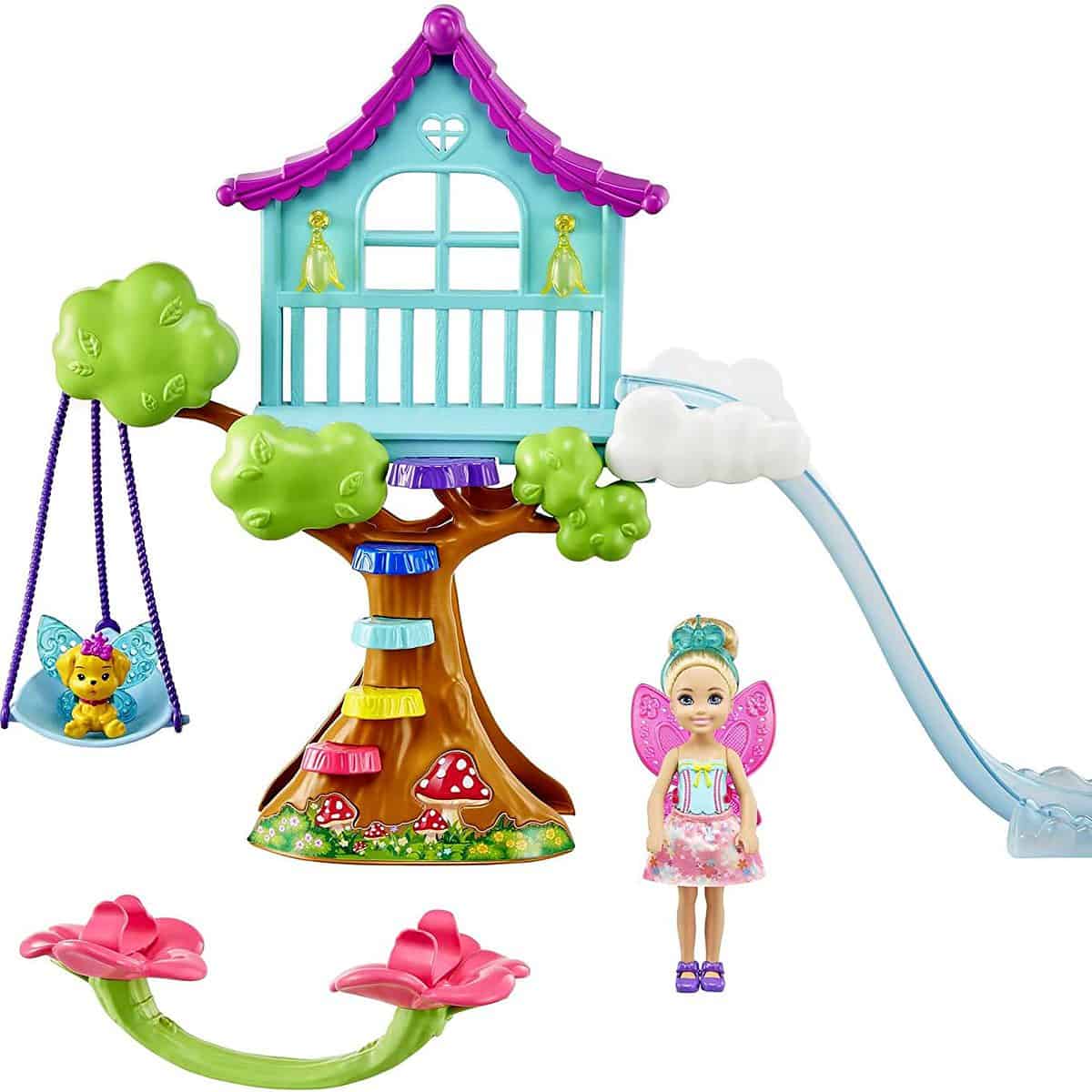 Barbie Puppenhaus Dreamtopia Chelsea Feen Baumhaus Spielset Mit Puppe