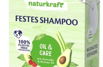 CD Festes Shampoo Oil Care mit Avocado Rizinus Oel fuer geschaedigtes trockenes Haar nachhaltige