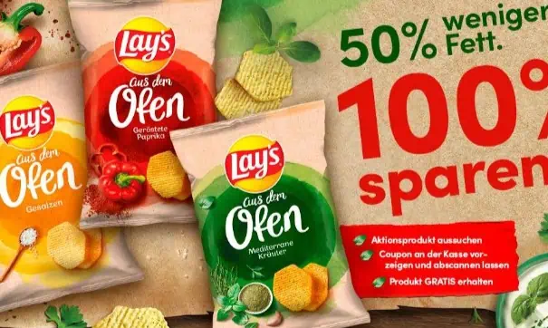 GRATIS Lay’s aus dem Ofen [REWE]1x einlösbar 100% Cashback