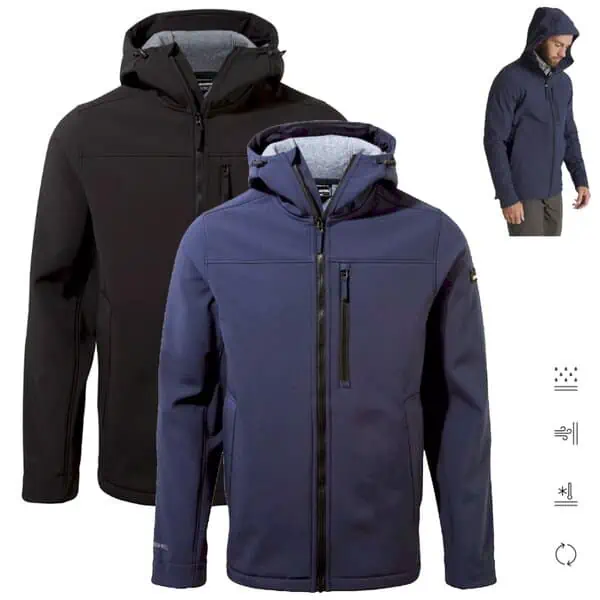 Craghoppers Oswin gefütterte Stretch Softshelljacke (2 Farben, Gr. S bis XXL) 41,99 € inkl. Versand + Gratis Thermopad