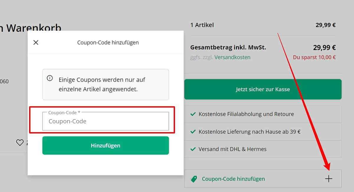 Deichmann Rabattcode einloesen