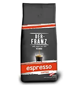 4x1000g Der-Franz Espresso-Kaffee UTZ ganze Bohne für 31,47 € inkl. Prime-Versand