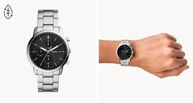 Fossil Chronograph Minimalist Armbanduhr