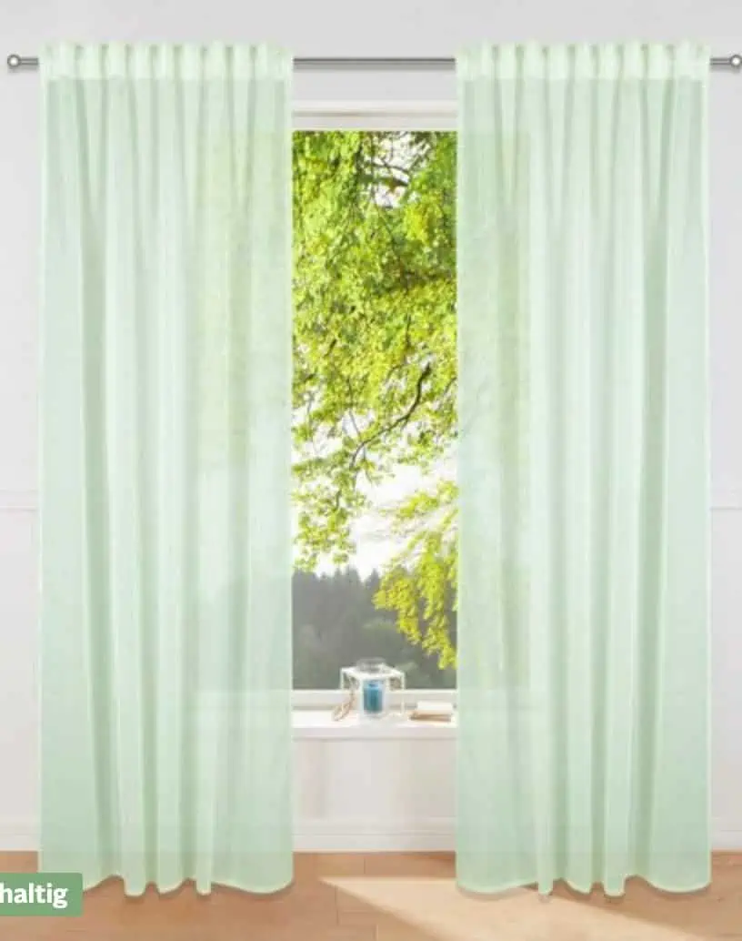 2x Gardine »Eevi«, OTTO products, 140 cm x 245 cm, transparent ab 6,14 € inkl. Versand (Otto Up)
