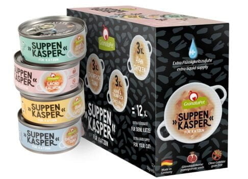 GranataPet Suppenkasper Multipack Snacks fuer Katzen Suppen gegen den kleinen Hunger Leckerchen fue