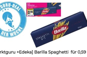 Jetzt mit Cashback Geld sparen 🏷️Barilla Spaghetti mit E marktguru