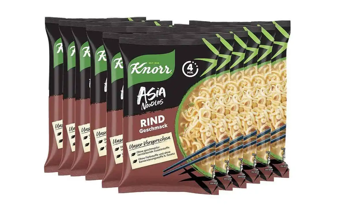 Knorr ASIA Noodles 🍜 Express Rind 11er Pack (11 x 68 g) ab 5,05 € inkl. Prime-Versand