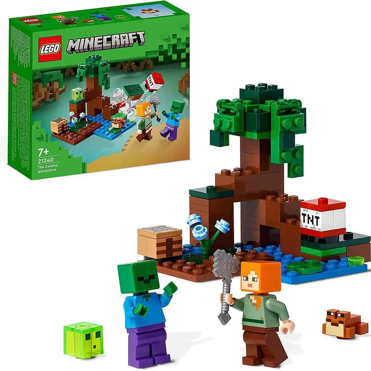 LEGO (21240) Minecraft Das Sumpfabenteuer Set für 6,98 € inkl. Prime-Versand (statt 9,99 €)
