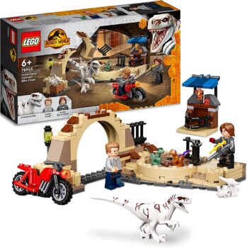 LEGO Jurassic World Atrociraptor Motorradverfolgungsjagd