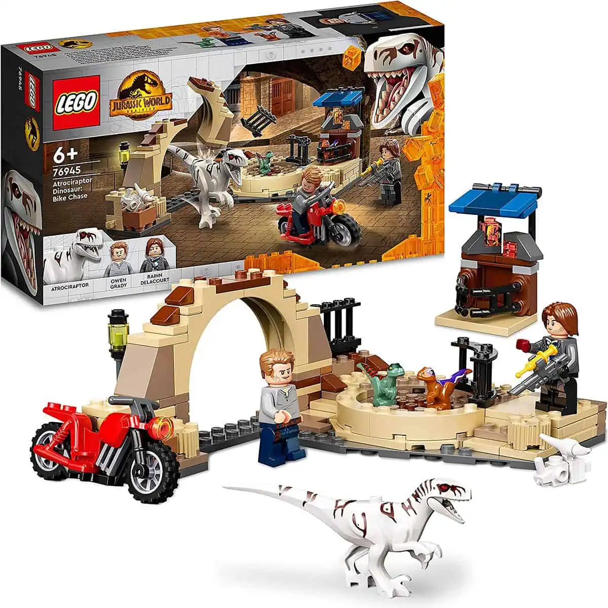 LEGO (76945) Jurassic World Atrociraptor: Motorradverfolgungsjagd für 11,86 € inkl. Prime-Versand (statt 17,90 €)