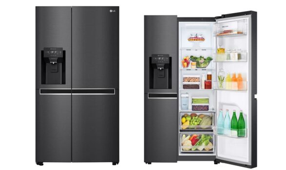 LG Electronics GSLV31MCXM Side by Side mit Eis Crushed Ice und Wasserspender