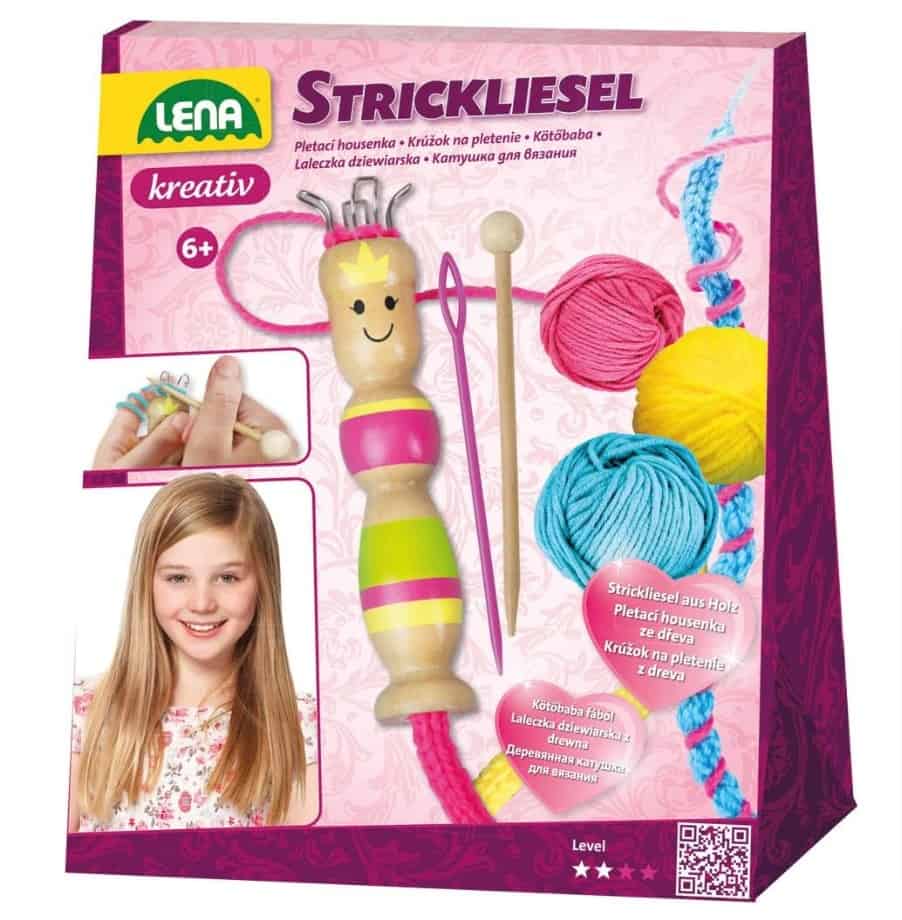 Lena Bastelset Strickliesel Komplettset Mit Liesel Und Strickhaken Aus Holz Stricknadel Und