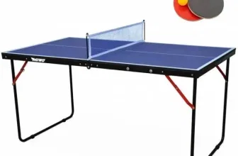 MUWO Indoor Faltbare Mini Tischtennisplatte 137 X 76 cm Blau