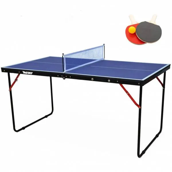MUWO Indoor faltbare Mini Tischtennisplatte 137 x 76 cm