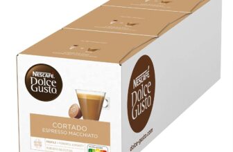 NESCAFE Dolce Gusto Cortado Espresso Macchiato I Kaffeekapseln I Robusta und Arabica Bohnen I Spa