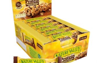 Nature Valley Protein Riegel Erdnuss Schokolade x g Proteinriegel reich an Proteinen Ballaststoffen Eiweissriegel Protein