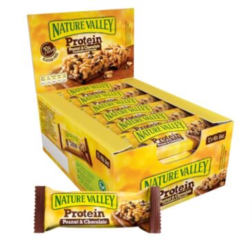 Nature Valley Protein Riegel Erdnuss Schokolade x g Proteinriegel reich an Proteinen Ballaststoffen Eiweissriegel Protein