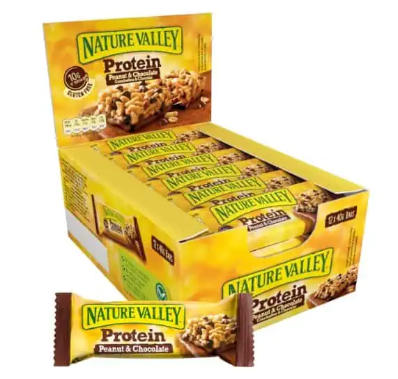 Nature Valley Protein Riegel Erdnuss & Schokolade 12 x 40g, Proteinriegel