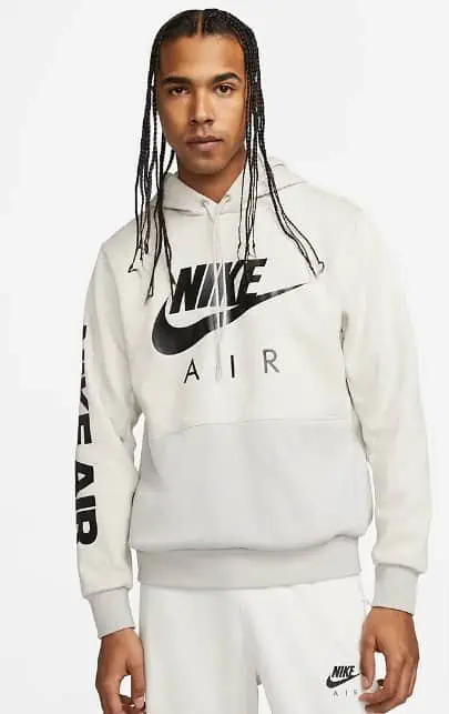 Nike Air Brushed-Back Fleece Hoodie (2 Farben, Gr. XS bis XL) für 39,97 € inkl. Versand