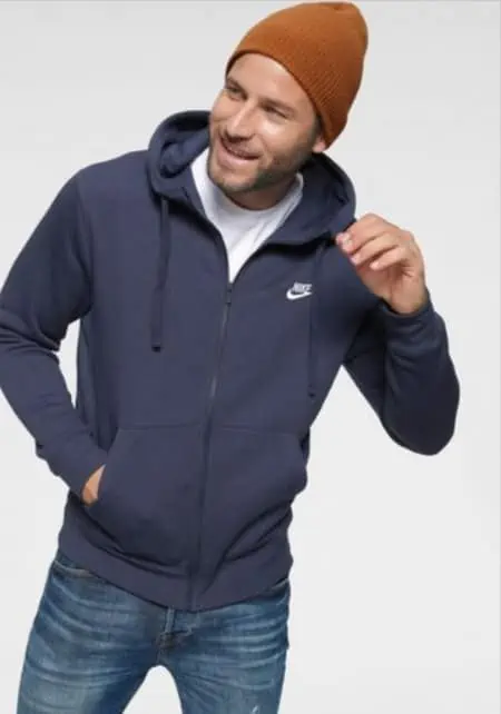 Nike Sportswear Sweatjacke Club Fleece Men’s Full-Zip Hoodie (Gr. S bis XXL) für 44,94 € inkl. Versand (statt 54,38 €)