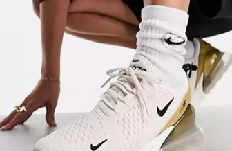 Nike – Air Max – Sneaker in Weiß und Goldfarben ASOS