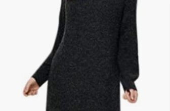 ONLY Damen Onlvannes L S Dress Knt Kleid Dark Grey Melange S EU Amazon.de Fashion
