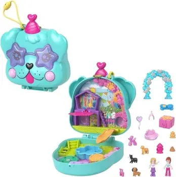 Polly Pocket Doggy Birhtday Bash Compact (HKV30)