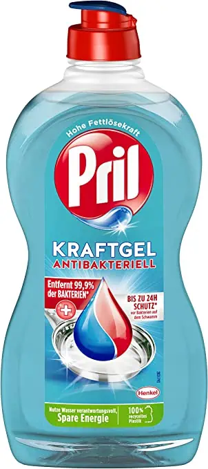 Pril 5+ Kraft-Gel Antibakteriell Handgeschirrspülmittel 450 ml ab 1,31 € inkl. Prime-Versand
