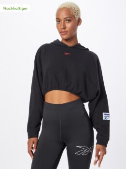 Reebok Sport Sportsweatshirt in Schwarz ABOUT YOU