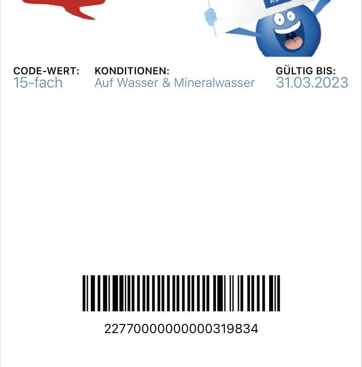 REWE Payback Coupons: 5 x 15-fach auf Wasser/Mineralwasser