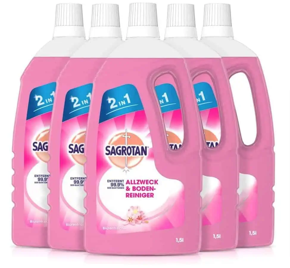 Sagrotan Allzweck-Reiniger Blütenfrische 5er Pack (5 x 1,5 l) ab 13,45 € inkl. Prime-Versand (statt 17,45 €)