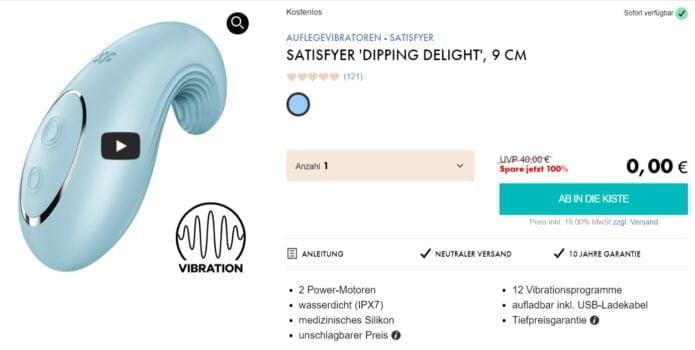 Satisfyer Dipping Delight Auflegevibrator