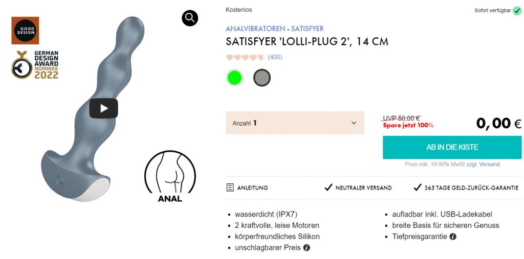 Satisfyer Lolli-Plug 2 Analvibrator