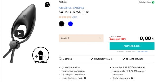 Satisfyer Sniper Penisring