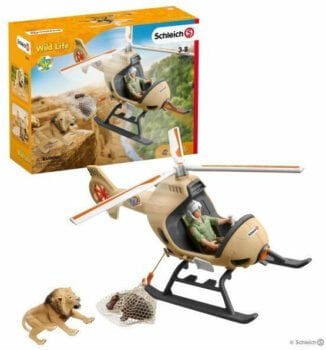 Schleich Helikopter Tierrettung WILD LIFE Spielset