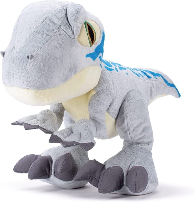 Peluche Velocirraptor Azul De Jurassic World 30 Cm | Dinosaurio Suave Y Coleccionable Para Niños Y Fans
