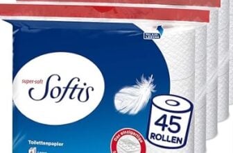 Softis-4-lagiges-Toilettenpapier-45-Rollen-Packung-5-x-9-Einzelpackungen