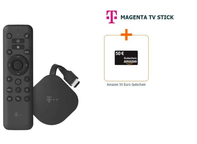 Telekom Magenta TV inkl. RTL+ Premium mit Magenta TV Stick für rechnerisch 3,23€/Monat