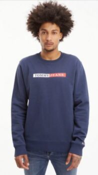 Tommy Jeans TJM REG Essential Graphic Crew Herren Sweatshirt