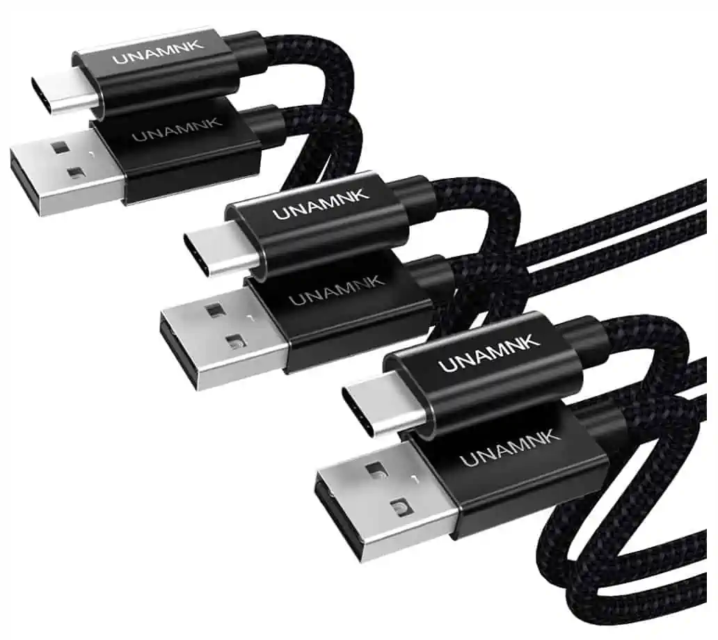 USB C Kabel Schnellladung, USB Typ C Kabel,UNAMNK [0.5M+1M+3M] für 3,99 € inkl. Prime-Versand (statt 6,99 €)